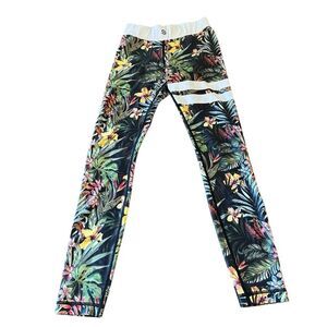 Womens Stronger Floral Leggings Small